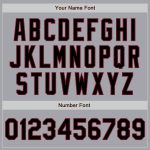 Custom Name Number Gray Black Crimson Baseball Jersey Personalized Raglan Sleeves Authentic Personalized Gray Black-Crimson