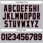 Custom Personalized Golf Polo Shirt - Gray Black-Crimson Performance with Team Name and Number Personalized Gray Black-Crimson