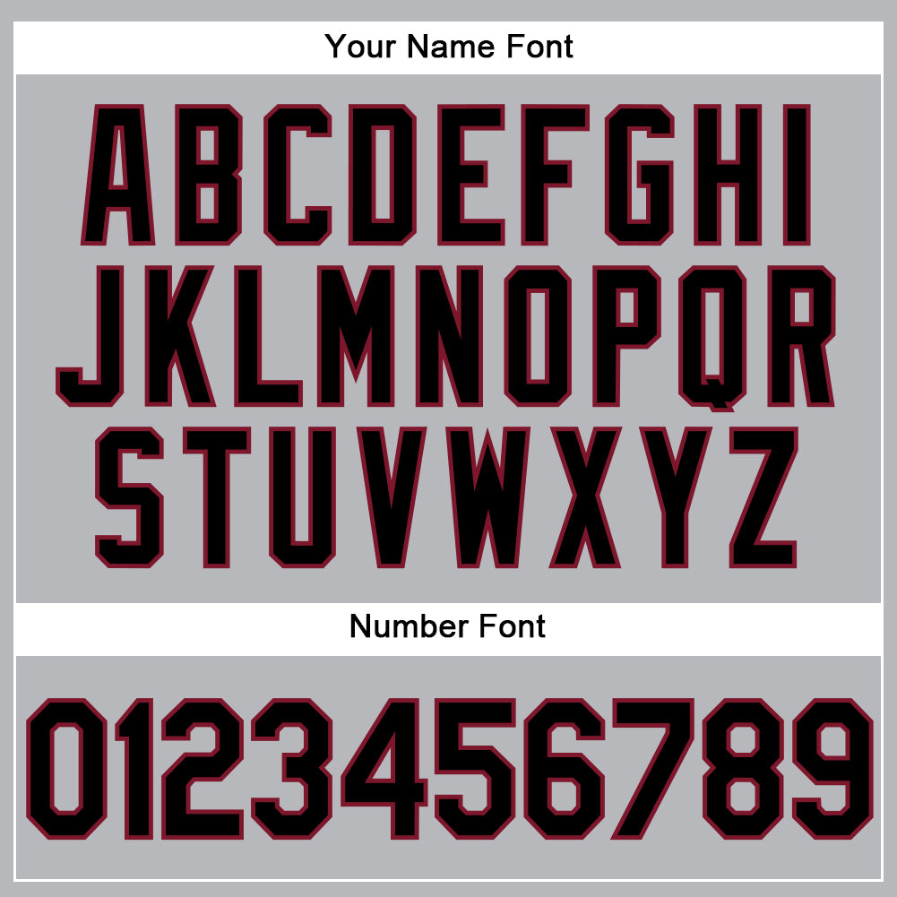 Personalized Gray Black-Crimson Performance Vapor Golf Polo Shirt Team Custom Name and Number Custom Personalized Golf Polo Shirt - Gray Black-Crimson Performance with Team Name and Number Personalized Gray Black-Crimson - Image 5