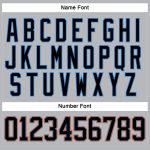 Custom Team Jersey with Personalized Name and Number - Gray Black Electric Blue-Orange Lace Neck Hockey Apparel Personalized