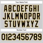 Personalized Authentic Baseball Jersey in Gray Black-Gold - Custom Sportswear for Fans Personalized Gray Black-Gold Authentic