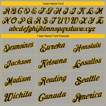 Custom Name Number Personalized Baseball Jersey Gray Black Gold Authentic Team Personalized Gray Black-Gold Authentic Baseball
