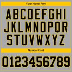 Custom Name Number Personalized Baseball Jersey Gray Black Gold Authentic Team Personalized Gray Black-Gold Authentic Baseball