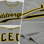 Custom Name Number Personalized Baseball Jersey Gray Black Gold Sleeveless Authentic Team Jersey Personalized Gray Black-Gold