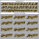 Custom Name Number Personalized Baseball Jersey Gray Black Gold Sleeveless Authentic Team Jersey Personalized Gray Black-Gold