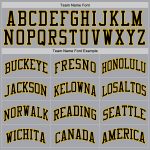 Custom Personalized Basketball Jersey - Gray Black Gold Authentic Throwback with Name and Number Personalized Gray Black-Gold