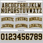 Custom Name Number Basketball Shorts - Personalized Gray Black-Gold Authentic Throwback Design Personalized Gray Black-Gold
