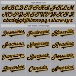 Custom Name and Number Gray Black-Gold Two Tone Baseball Jersey - Personalized Authentic Team Jersey Personalized Gray Black-Gold