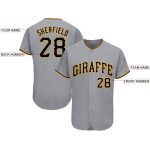 Custom Team Name and Number Baseball Jersey - Personalized Gray Black-Gold Design Personalized Gray Black-Gold Baseball Jersey