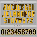 Personalized Gray Black Gold Varsity Letterman Two Tone Bomber Jacket Full-Snap Personalized Gray Black-Gold Bomber Full-Snap