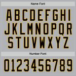 Personalized Hockey Jersey in Gray Black and Gold - Custom Team Design Personalized Gray Black-Gold Hockey Jersey