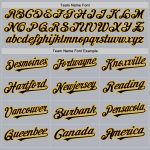 Custom Name and Number Authentic Baseball Jersey - Personalized Gray Black Gold Line Design Personalized Gray Black-Gold