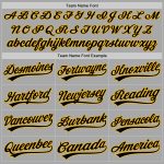 Custom Name Number Unisex Softball Jersey Gray Black Gold Two-Button Personalized Team Gear Personalized Gray Black-Gold