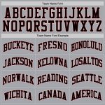 Custom Basketball Jersey with Personalized Name & Number - Gray Black Maroon Authentic Throwback Design Personalized Gray