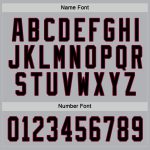 Personalized Hockey Jersey - Gray Black and Maroon Color Options Personalized Gray Black-Maroon Hockey Jersey