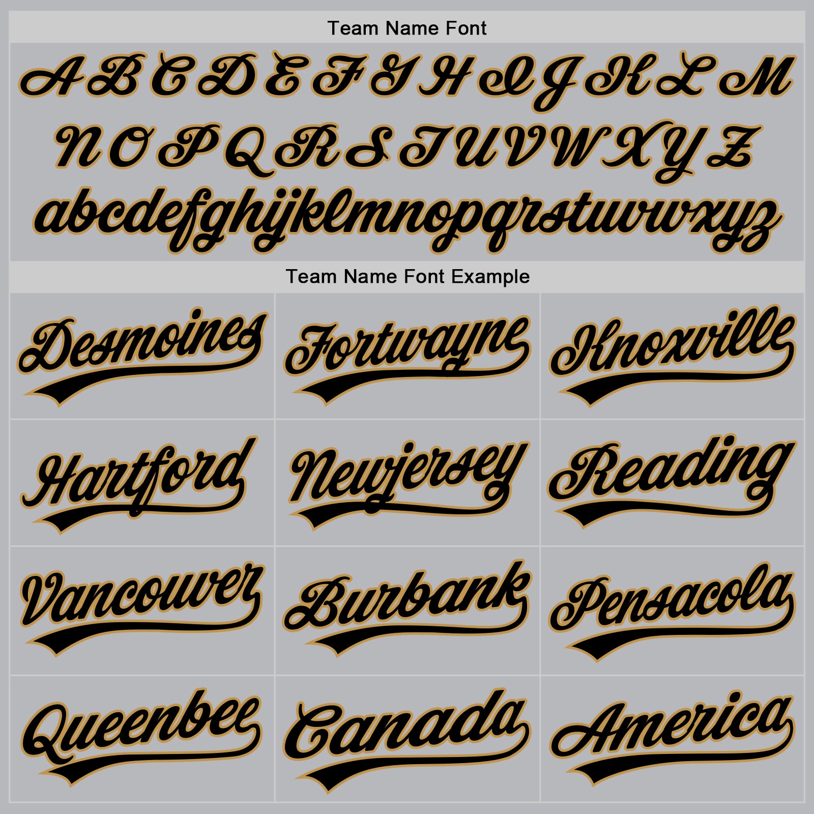Personalized Gray Black-Old Gold Authentic Throwback Baseball Jersey Team Custom Name and Number Custom Name and Number Baseball Jersey - Personalized Gray Black Gold Authentic Throwback Design Personalized Gray Black-Old - Image 4
