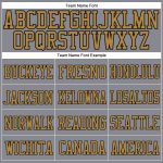 Custom Name Number Authentic Football Jersey Personalized Gray Black Old Gold Mesh Personalized Gray Black-Old Gold Mesh