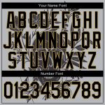 Custom Name Number 3D Skull Flowers Gray Black Old Gold Bomber Varsity Letterman Two Tone Jacket Personalized Gray Black-Old