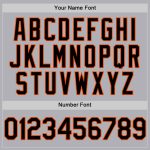 Customizable Gray Black-Orange Mesh Baseball Jersey with Personalized Name and Number - Authentic Throwback Style Personalized