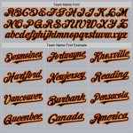 Customizable Gray Black Orange Gold Line Baseball Jersey with Personalized Name and Number Personalized Gray Black Orange-Old