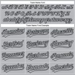 Custom Team Name Number Gray Black Performance Golf Polo Shirt Personalized Gray Black Performance Vapor Golf Polo Shirt