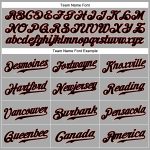 Custom Name and Number Authentic Baseball Jersey - Personalized Gray and Black Pinstripe with Crimson Trim Personalized Gray