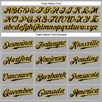 Custom Name and Number Personalized Black Gold Baseball Jersey with Gray Black Pinstripes - Authentic Team Gear Personalized