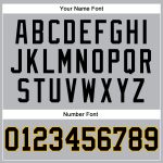 Personalized Black Gold Basketball Jersey - Authentic Gray Black Pinstripe Design Personalized Gray Black Pinstripe Black-Gold