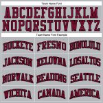 Customizable Gray Black Pinstripe Basketball Jersey - Authentic Black Maroon Design Personalized Gray Black Pinstripe Black-Maroon