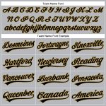 Custom Name and Number Personalized Black Gold Pinstripe Baseball Jersey - Authentic Gray Design Personalized Gray Black