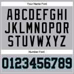 Custom Team Basketball Jersey with Name and Number, Gray Black Pinstripe, Black-Teal Authentic Design Personalized Gray Black