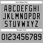 Custom Name Number Baseball Jersey - Personalized Gray Black Pinstripe Authentic Team Gear Personalized Gray Black Pinstripe