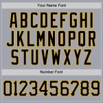 Custom Personalized Baseball Jersey - Gray Black Pinstripe Gold - Sleeveless with Name & Number Personalized Gray Black Pinstripe