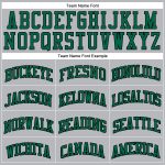 Custom Basketball Jersey - Personalized Gray Black Pinstripe, Kelly Green - Team Name & Number, Authentic Design Personalized
