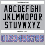 Personalized Authentic Basketball Jersey - Gray Black Pinstripe Light Blue Pink Personalized Gray Black Pinstripe Light Blue-Pink