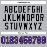 Custom Personalized Basketball Jersey with Pinstripe Design in Gray and Black, Team Name and Number, Authentic Style Personalized