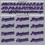 Custom Name Number Authentic Sleeveless Baseball Jersey Gray Black Pinstripe Purple Personalized Design Personalized Gray