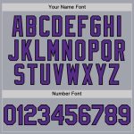 Custom Name Number Authentic Sleeveless Baseball Jersey Gray Black Pinstripe Purple Personalized Design Personalized Gray