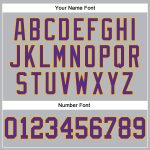 Personalized Custom Name Number Pinstripe Basketball Jersey Gray Black Purple Gold Authentic Personalized Gray Black Pinstripe