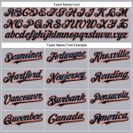 Personalized Authentic Baseball Jersey in Gray Black Powder Blue and Orange Personalized Gray Black Powder Blue-Orange Authentic