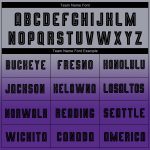 Custom Soccer Jersey Uniform with Personalized Name and Number, Gray Black-Purple Fade, Long Sleeve Fashion Design Personalized