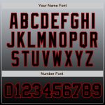 Custom Name and Number Personalized Gray Black Red Baseball Jersey - Authentic Fade Team Fashion Personalized Gray Black-Red
