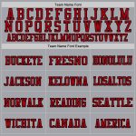 Custom Authentic Football Jersey - Personalized Gray Black-Red Mesh with Team Name and Number Personalized Gray Black-Red