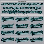 Customizable Black Teal Gray Authentic Baseball Jersey - Personalized Sports Apparel Personalized Gray Black-Teal Authentic