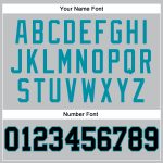 Custom Name Number Basketball Jersey - Personalized Authentic Gray Black Teal Throwback Team Jersey Personalized Gray Black-Teal