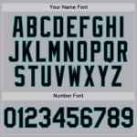 Custom Name and Number Personalized Gray Black-Teal Mesh Baseball Jersey - Authentic Throwback Team Style Personalized Gray