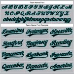 Custom Name and Number Vapor Golf Polo Shirt in Gray Black-Teal, Personalized Performance Team Shirt Personalized Gray Black-Teal