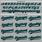Custom Name and Number Gray Black-Teal Softball Jersey Unisex Two-Button Personalized Team Apparel Personalized Gray Black-Teal