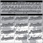 Custom Team Baseball Jersey with Personalized Name and Number, Gray Black-White 3D Abstract Splash Grunge Art Design Personalized