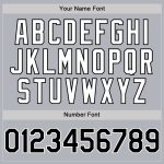 Custom Name and Number Authentic Baseball Jersey with 3D Twinkle Star Pattern - Personalized Gray Black-White Gradient Design